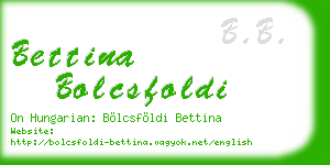 bettina bolcsfoldi business card